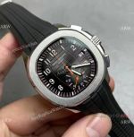 Grade AAA Copy Patek Philippe Aquanaut Chronograph 5968a Watch Gray Dial Rubber Strap